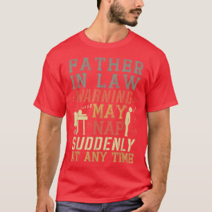 Camiseta Vintage Padre Em Direito Advertência Pode Sair De