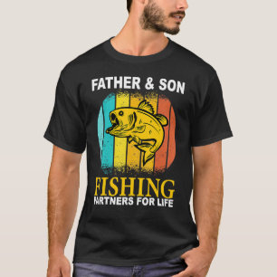 Camiseta Vintage Padre Son Parceiros De Pesca Para O Pai De