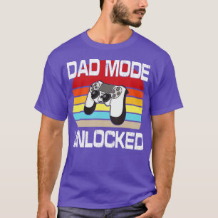 Camiseta Vintage Pai Mode Desbloqueado Feliz Para Mim Pai F