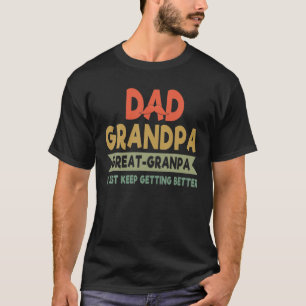 Camiseta Vintage Pai Vovô Excelente-Vovô Eu Só Continuo Che
