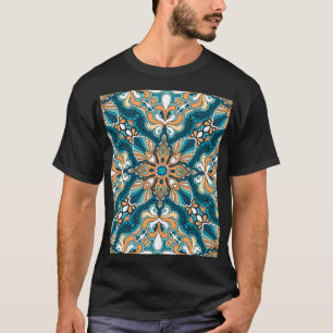 Camiseta Vintage paisley kerhead: impressão oriental.