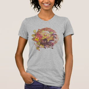 Camiseta Vintage Pansies Design