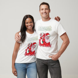 Camiseta Vintage Papai Noel desejando a alegria de Natal