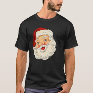 Camiseta Vintage Papai Noel Face Papais noeis Natal Cla