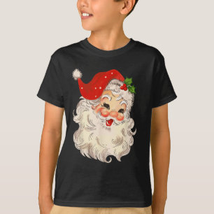 Camiseta Vintage Papai Noel Face Papais noeis Natal Cla