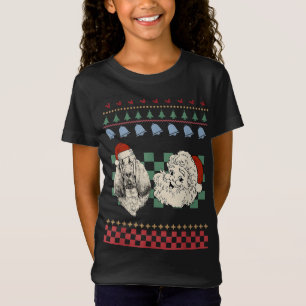 Camiseta Vintage Papais noeis Bloodhound Retro Ufly Christm