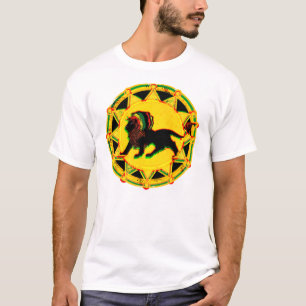 Camiseta Vintage Parecem Arte Lion Rasta Preta
