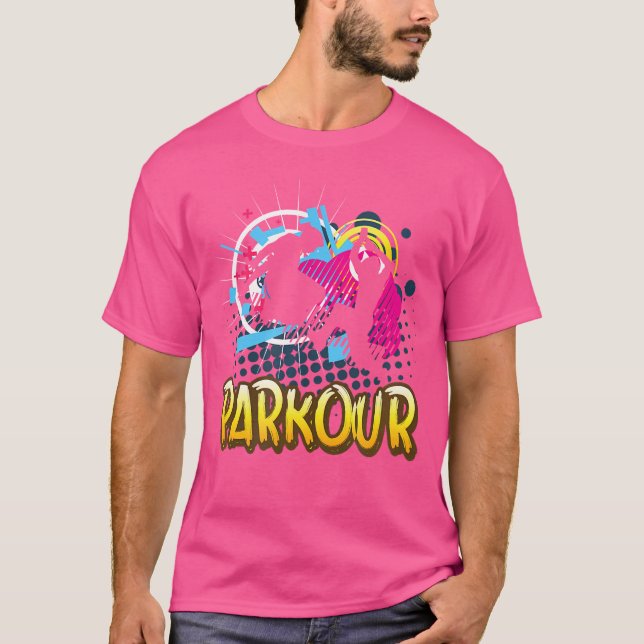 Camiseta Vintage Parkour Free Running 	 Christmas Gift Kid  (Frente)
