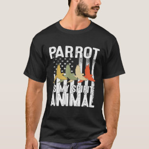 Camiseta Vintage Parrot É O Meu Espírito Amante de os anima