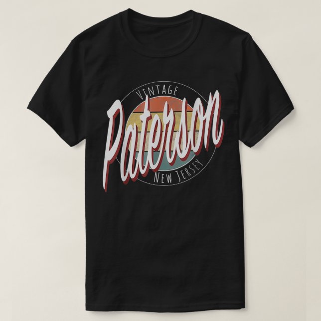 Camiseta Vintage Paterson New Jersey (Frente do Design)