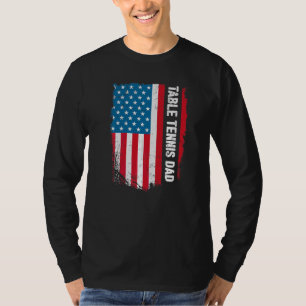 Camiseta Vintage Patriot da América do Pai Tênis mesa