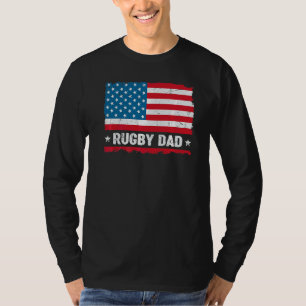 Camiseta Vintage Patriot do Bandeira Americano do Pai de Ru