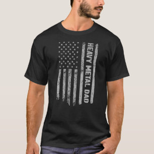 Camiseta Vintage Patriot do Pai de Metal Pesado América dos