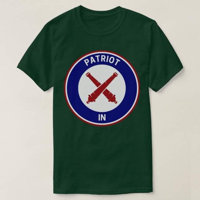 Camiseta Vintage Patriot Indiana (Frente do Design)