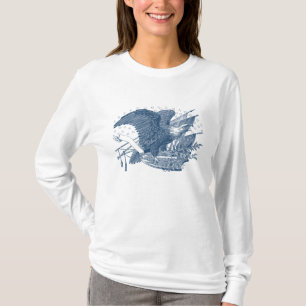 Camiseta Vintage Patriotic Screaming Eagle USA Flag Arrows