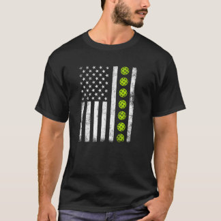 Camiseta Vintage Patriotic USA Pickleball