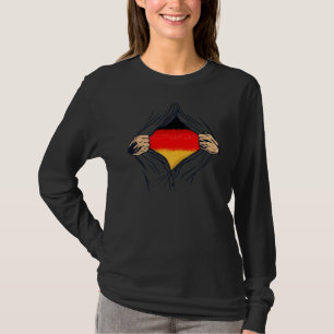 Camiseta Vintage, Patriótico, Orgulho de Bandeira Alemão, M