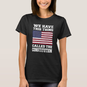 Camiseta Vintage Patriótico Temos Essa Coisa Chamada Co