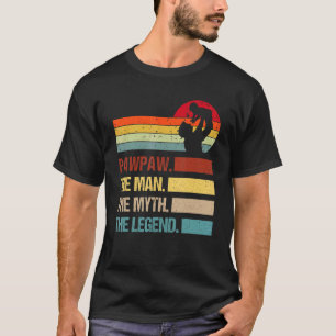 Camiseta Vintage Pawpaw Man Myth Legend Family Matando Gord