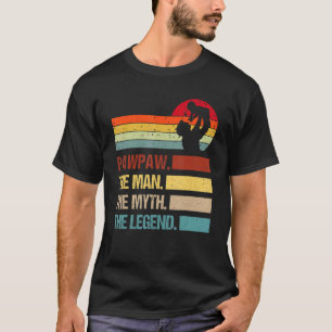 Camiseta Vintage Pawpaw Man Myth Legend Family Matando Gord