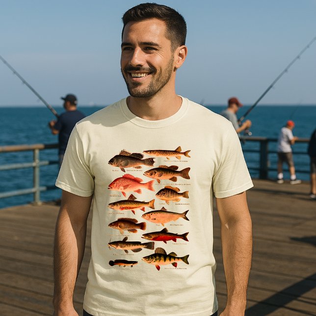 Camiseta Vintage Peixe Norte Americano (Criador carregado)