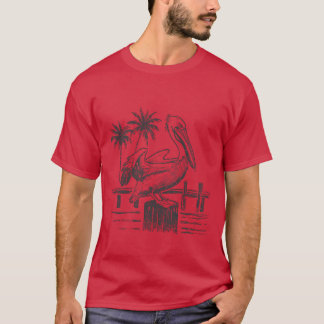 Camiseta Vintage Pelican On A Post family