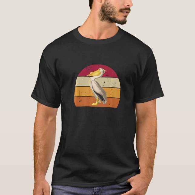 Camiseta Vintage Pelican Retro Style Animal (Frente)