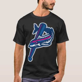 Camiseta Vintage Pensacola Blue Wahoos Logotipo T-Shirt