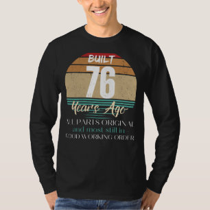 Camiseta Vintage Perfection: 76. Aniversário Original Parts