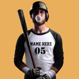 Camiseta Vintage Personalizado Nome do Baseball Número Retr