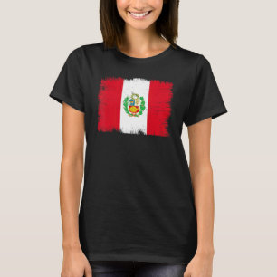 Camiseta Vintage Peru: Bandeira do Dia de Independência do