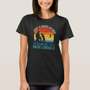 Camiseta Vintage Pescarando Pais Regulares Tentando Não Aum