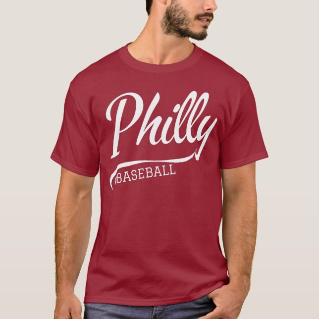 Camiseta Vintage Philadelphia Baseball Skyline Retro Philly (Frente)