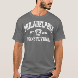 Camiseta Vintage Philadelphia PA Liberty Bell Keystone Stat