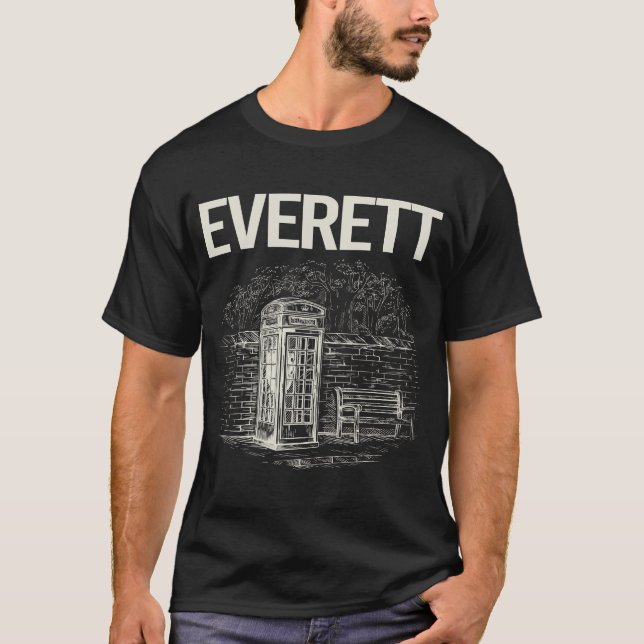 Camiseta Vintage Phone Booth Everett (Frente)