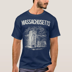 Camiseta Vintage Phone Booth Massachusetts