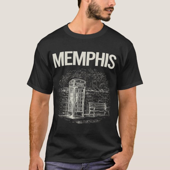 Camiseta Vintage Phone Booth Memphis (Frente)