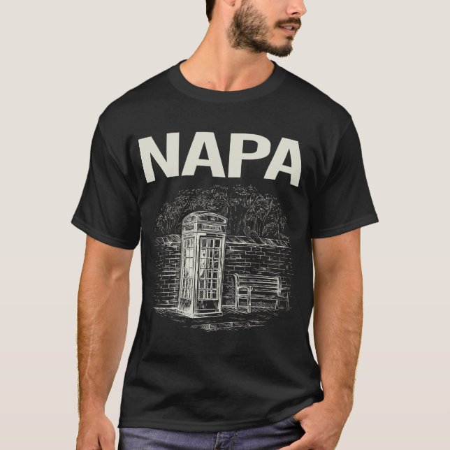 Camiseta Vintage Phone Booth Napa (Frente)
