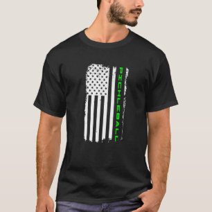 Camiseta Vintage Pickleball American Flag USA Pickle Legal 