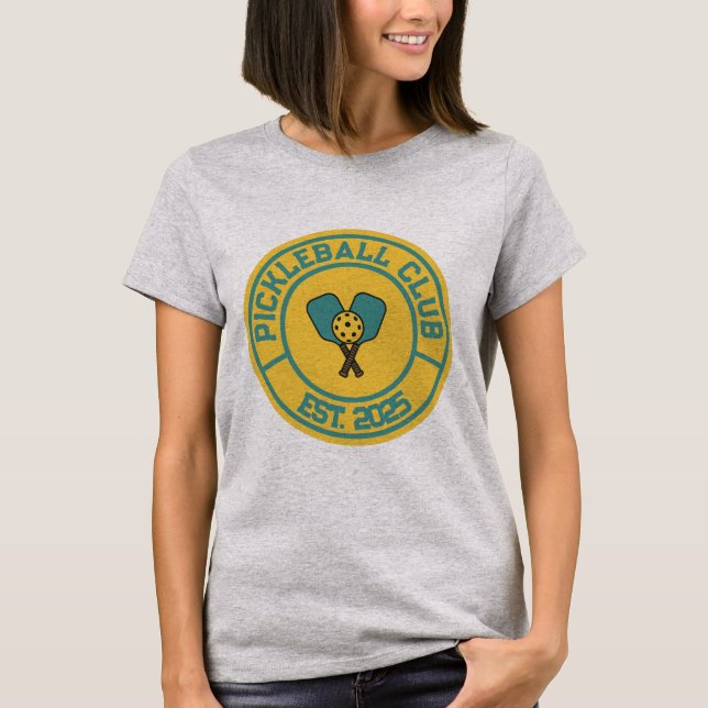 Camiseta Vintage Pickleball Club Est. 2024 Emblem (Frente)