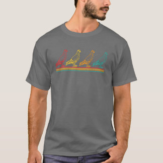 Camiseta Vintage Pigeon Birds Entusiasta Ilustração Gag