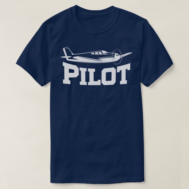 Camiseta Vintage Pilot Aviation (Frente do Design)