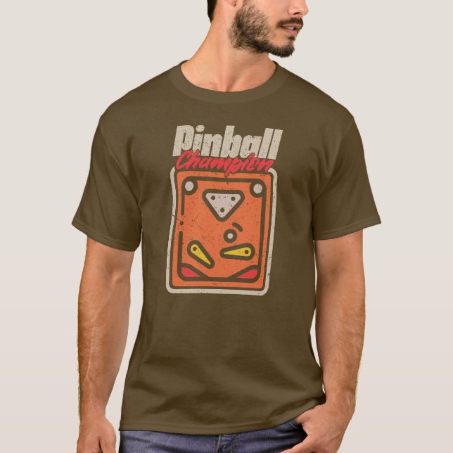 Camiseta Vintage Pinball Champion  (Frente)