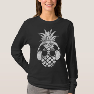 Camiseta Vintage Pineapple Havaiana Aloha Beach Fruta Cockt
