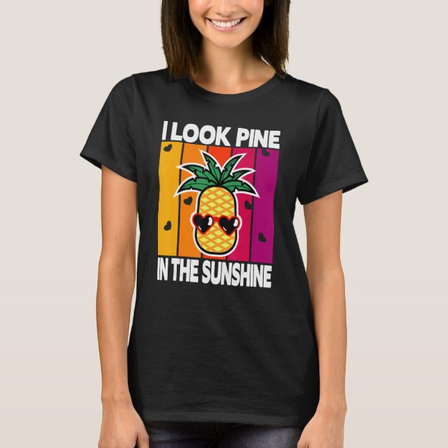 Camiseta Vintage Pineapple Sunset 2 (Frente)