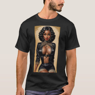 Camiseta Vintage Pinup Black Girl