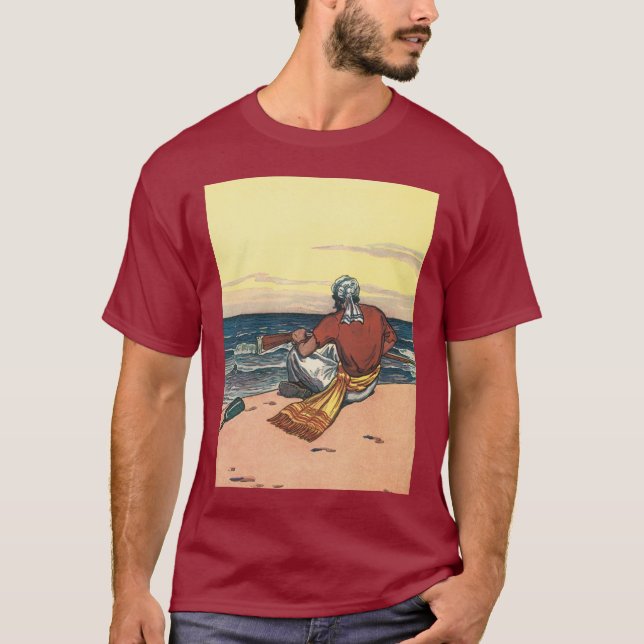 Camiseta Vintage Pirates, Maroonado em uma Ilha Desertada (Frente)