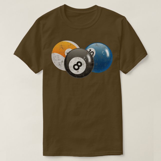 Camiseta Vintage Piscina Billiard (Frente do Design)
