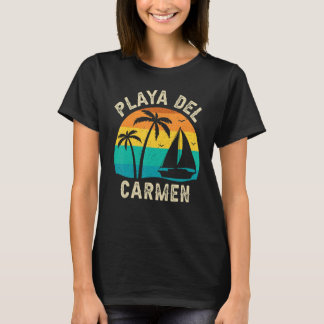 Camiseta Vintage Playa Del Carmen Sunset  Matching Family V