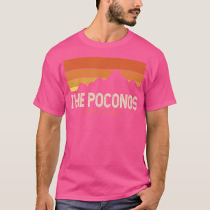 Camiseta Vintage, Poconos, Pensilvânia, Montanhas Caminhand